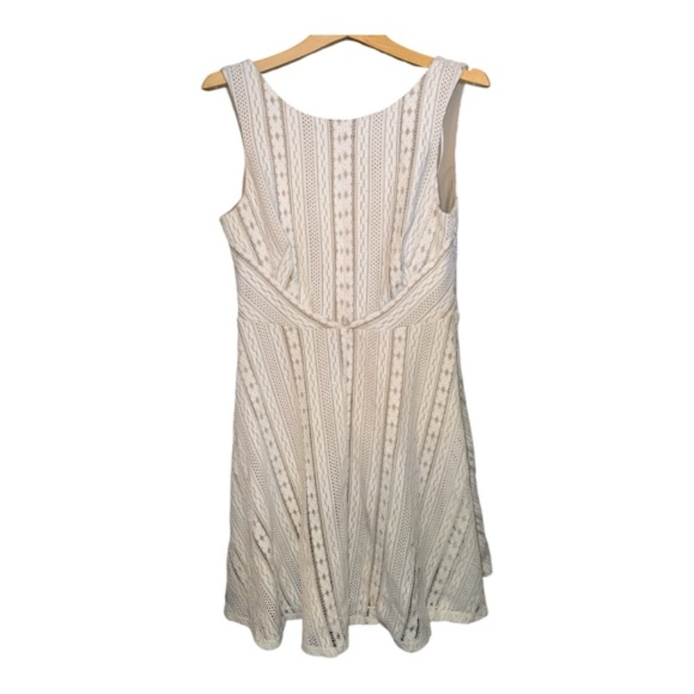 Sangria Ivory Lace Fit And Flare Dress Size 12 Boho Romantic Cottagecore